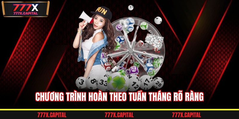 Chương trình hoàn theo tuần tháng rõ ràng
